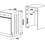 Máy rửa bát HAFELE bán âm, HDW-HIC60C 533.23.120 (EfficentDry)