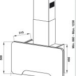 (90cm) Hút mùi HAFELE gắn tường, kính đứng HH-WVG90A 533.80.203 (830m3/h)