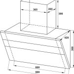 (90cm, N) Hút mùi HAFELE kính nghiêng HC-H901WB 533.83.655 (900m3/h)