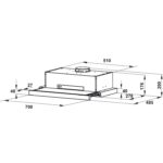 (70cm, R) Hút mùi HAFELE rút HH-TT70A 533.86.817 (440m3/h)
