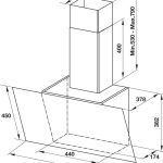 (90cm,750m3/h) Hút mùi HAFELE HH-WVG90C 533.89.013 (kính nghiêng)