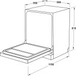 Máy rửa bát HAFELE âm toàn phần, HDW-FI60AB 538.21.330 (EfficentDry)