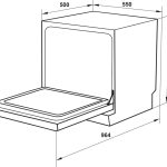 (55cm,UV) Máy rửa bát HAFELE HDW-T5551B 538.21.340 (Để bàn)