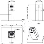 (90cm, T) Hút mùi HAFELE đảo treo trần HH-IS90A 539.81.715 (900m3/h)