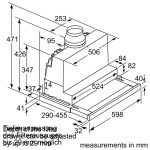 (60cm, R) Hút mùi BOSCH rút Series 8 DFS067K51 (717m3/h)