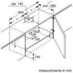 (60cm, R) Hút mùi BOSCH rút Series 4 DFT63AC50 (368m3/h)