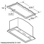 (70cm, AT) Hút mùi BOSCH âm tủ Series 6 DHL785C (713m3/h)