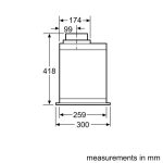 (86cm, AT) Hút mùi BOSCH âm tủ Series 6 DHL885C (730m3/h)