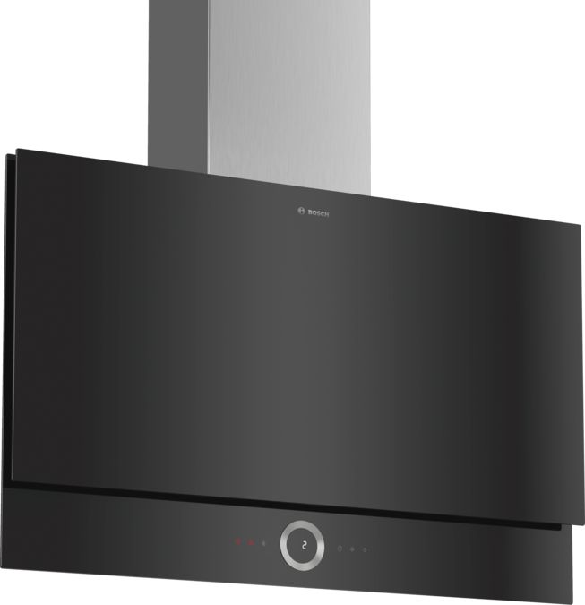 (90cm, G) Hút mùi BOSCH kính thằng gắn tường Series 8 DWF97RV60B (717m3/h)