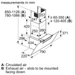 (80cm, N) Hút mùi BOSCH kính nghiêng Series 2 DWK87EM60B (669m3/h)