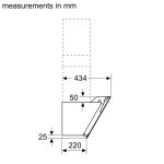 (80cm, N) Hút mùi BOSCH kính nghiêng Series 2 DWK87EM60B (669m3/h)