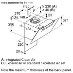 (80cm, N) Hút mùi BOSCH kính nghiêng Series 2 DWK87EM60B (669m3/h)