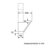 (90cm, N) Hút mùi BOSCH kính nghiêng Series 6 DWK97JQ60B (714m3/h)