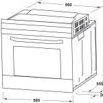 (70L) Lò nướng HAFELE HO-4KT70A 538.61.442 (400 Series, Gia nhiệt đối lưu)