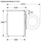(9kg) Máy giặt-sấy BOSCH Series 4 WNA14400SG (1400rpm, Heat pumb)