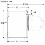 (9kg) Máy sấy BOSCH Series 8 WQB245B0SG (Heat pumb)