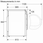 (9kg) Máy sấy BOSCH Series 6 WTW85400SG (Heat pumb)