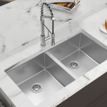 (87cm) Chậu bếp HAFELE inox304, 2 hố 567.24.437 (Satin)