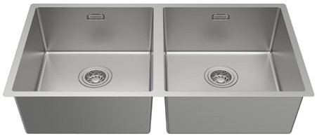(87cm) Chậu bếp HAFELE inox304, 2 hố 567.24.437 (Satin)