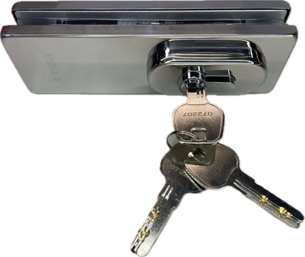 Khóa kẹp chân kính inox bóng, HAFELE 981.00.660