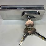 Khóa kẹp chân kính inox bóng, HAFELE 981.00.660