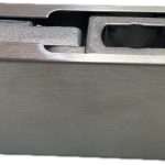 Kẹp kính dưới inox mờ, HAFELE 981.50.010