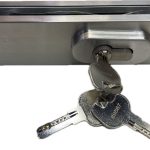 Khóa kẹp chân kính inox mờ, HAFELE 981.50.030