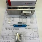 Khóa kẹp chân kính inox mờ, HAFELE 981.50.030
