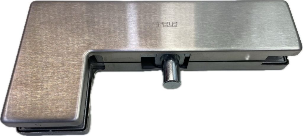 Kẹp kính trên chữ L inox mờ, HAFELE 981.50.040