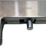 Kẹp kính trên chữ L inox mờ, HAFELE 981.50.040