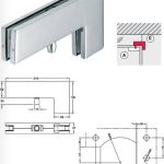 Kẹp kính trên chữ L inox bóng, HAFELE 981.00.663