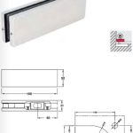 Kẹp kính dưới inox mờ, HAFELE 981.50.010