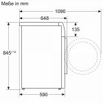 (10kg) Máy giặt BOSCH Series 8 WBG2560X0 (4D, 1600rpm)