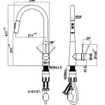 Vòi bếp HAFELE rút 304 570.85.041 (Chrome mờ)