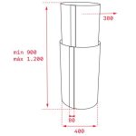 (F40cm, D) Hút mùi TEKA đảo MEASTRO CC 485 treo trần (771m3/h)