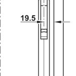 Tay nâng đơn FLAP H1.5 C, HAFELE 372.39.620 (R) 372.39.621 (L)