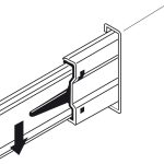 (300-500mm, nhấn mở, 30kg) Ray bi HAFELE nhấn mở, không giảm chấn (Màu sáng)