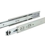 (300-500mm, nhấn mở, 30kg) Ray bi HAFELE nhấn mở, không giảm chấn (Màu sáng)