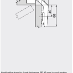 Bản lề nối cánh giữa BLUM CLIP top 79T8500 (6466533) góc 60° (Kèm đế)