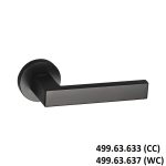 (SET E) Bộ tay nắm gạt HAFELE 499.63.633 499.63.637 (Đen mờ)