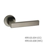 (SET E) Bộ tay nắm gạt HAFELE 499.63.634 499.63.638 (Xám ghi)