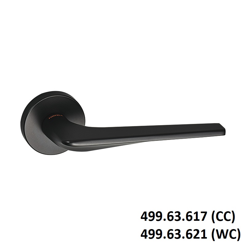 (SET C) Bộ tay nắm gạt HAFELE 499.63.617 499.63.621 (Đen mờ)