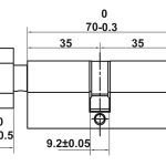 (SET D) Bộ tay nắm gạt HAFELE 499.63.627 499.63.631 (Đồng bóng)