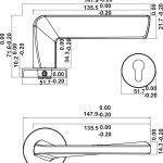 (SET D) Bộ tay nắm gạt HAFELE SET D 499.63.624 499.63.628 (Nickel mờ)