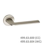 (SET A) Bộ tay nắm gạt HAFELE 499.63.600 499.63.604 (Nickel mờ)