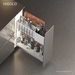 (250-450mm) Giá dao thớt chai lọ HiGold inox304 nan dẹt (Diamond )