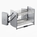 Giá bát đĩa nâng hạ, nan dẹt inox304 HiGold Series Diamond 2.0