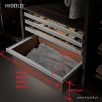 Ngăn kéo cao đựng quần áo, HiGold Series A (Xám)