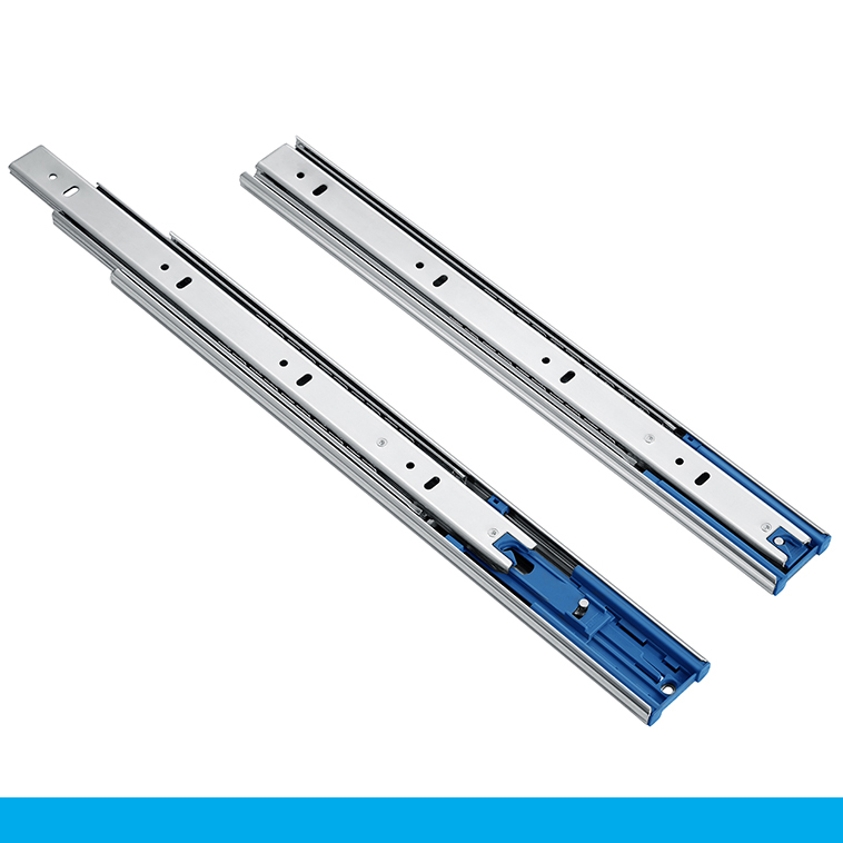 (Giảm chấn, màu sáng) Ray bi HiGold giảm chấn, mở toàn phần (250-500mm)