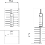 Giá treo quần gắn trên, HiGold Series A (Nâu)